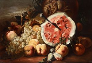 Natura morta con frutta  - Asta Dipinti Antichi | Cambi Time - Associazione Nazionale - Case d'Asta italiane