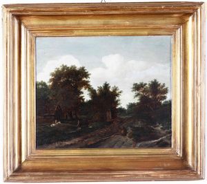 Vermeer van Haarlem Jan : Paesaggio con pastori e armenti  - Asta Dipinti Antichi | Cambi Time - Associazione Nazionale - Case d'Asta italiane