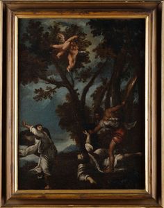 Vecellio Tiziano - Abramo e Isacco
