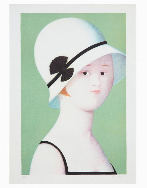 Dama con cappello  - Asta Dipinti di Arte Moderna, Contemporanea e XIX Secolo - Associazione Nazionale - Case d'Asta italiane