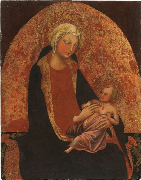 Madonna col Bambino (Madonna dell'Umilt)  - Asta Importanti Dipinti Antichi - Associazione Nazionale - Case d'Asta italiane
