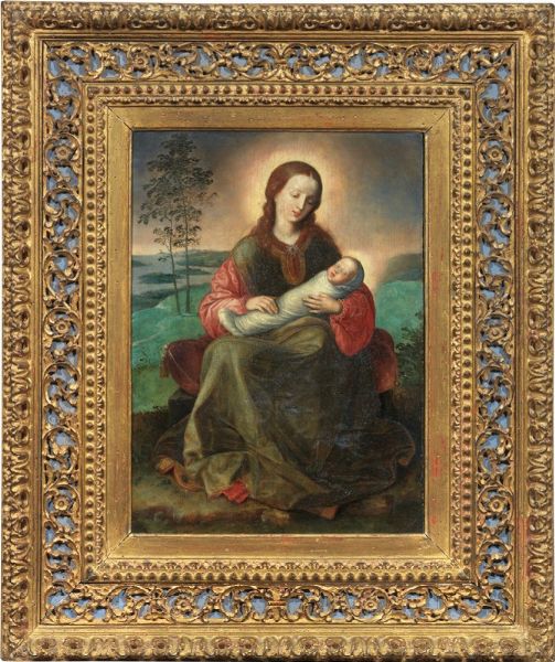 La Beata Vergine con il Bambino  - Asta Importanti Dipinti Antichi - Associazione Nazionale - Case d'Asta italiane
