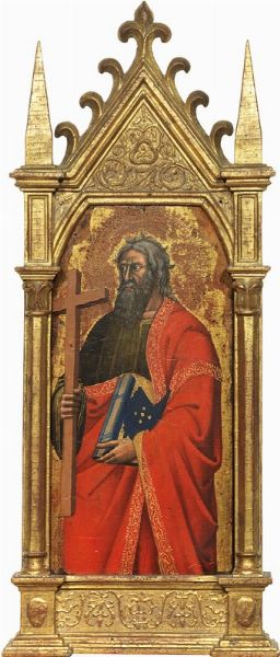 Sant'Andrea con la Croce e la Bibbia  - Asta Importanti Dipinti Antichi - Associazione Nazionale - Case d'Asta italiane
