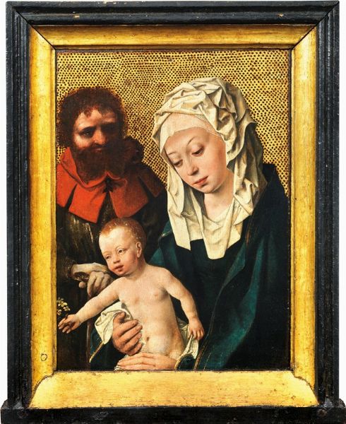 Sacra Famiglia (Madonna col Bambino e San Giuseppe)  - Asta Importanti Dipinti Antichi - Associazione Nazionale - Case d'Asta italiane