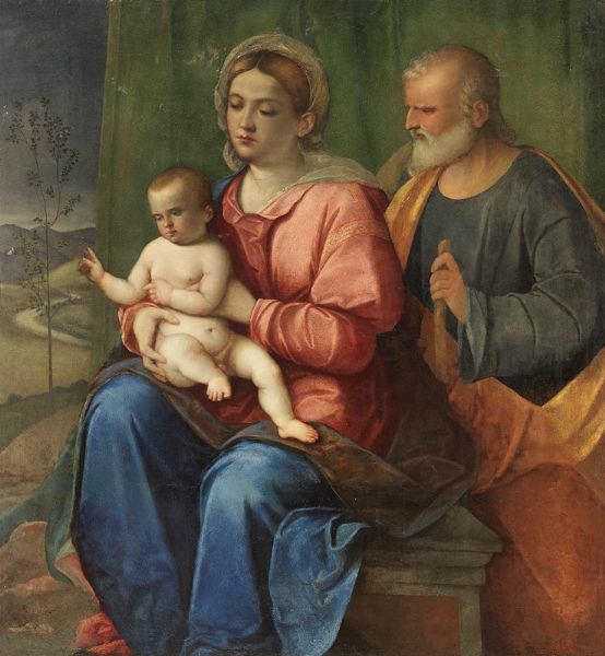 Sacra Famiglia  - Asta Importanti Dipinti Antichi - Associazione Nazionale - Case d'Asta italiane