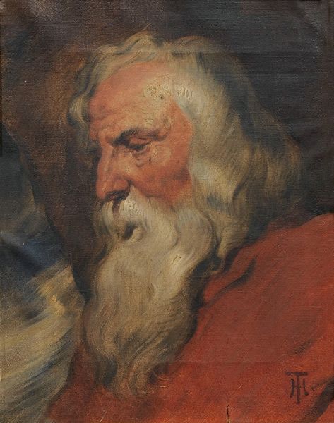 Ritratto di vecchio alla Rubens  - Asta Importanti Dipinti Antichi - Associazione Nazionale - Case d'Asta italiane