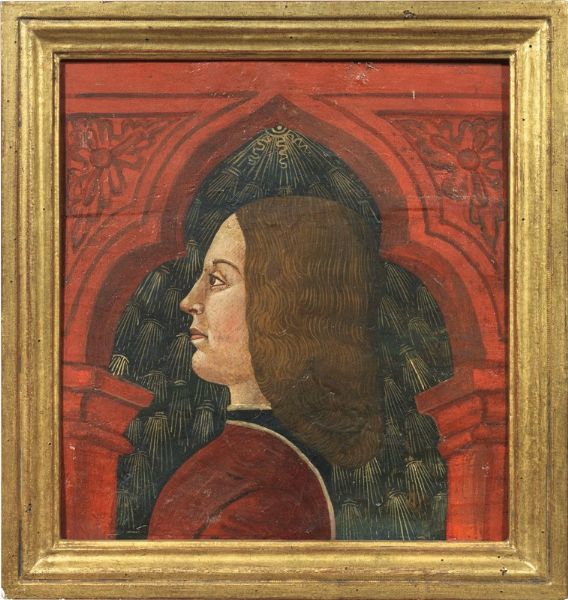 Ritratto di giovane di profilo  - Asta Importanti Dipinti Antichi - Associazione Nazionale - Case d'Asta italiane