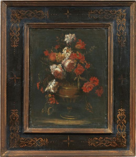 Due opere raffiguranti Natura morta, vaso di fiori  - Asta Importanti Dipinti Antichi - Associazione Nazionale - Case d'Asta italiane