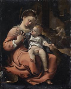 PITTORE ANONIMO - Madonna con bambino