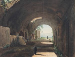 FRANCOIS MARIUS GRANET Aix-en-provence 1775-1849 - Villa di Tivoli