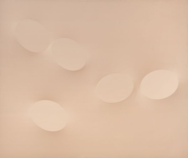 Turi Simeti (1929-2021) : Cinque ovali color sabbia  - Asta Asta 99 | ARTE MODERNA E CONTEMPORANEA + DESIGN - Associazione Nazionale - Case d'Asta italiane