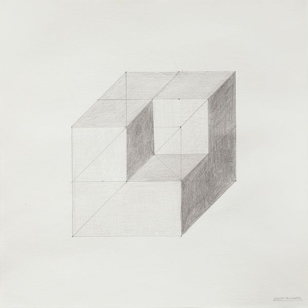 Sol LeWitt (1928-2007) : Cube without a cube  - Asta Asta 99 | ARTE MODERNA E CONTEMPORANEA + DESIGN - Associazione Nazionale - Case d'Asta italiane