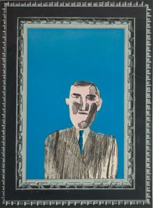 David Hockney (1937) - Picture of a Portrait in a Silver Frame, from a Hollywood Collection