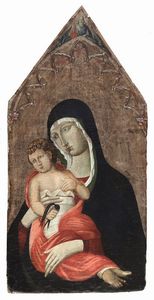 Madonna con Bambino e Dio Padre  - Asta Dipinti Antichi - Associazione Nazionale - Case d'Asta italiane