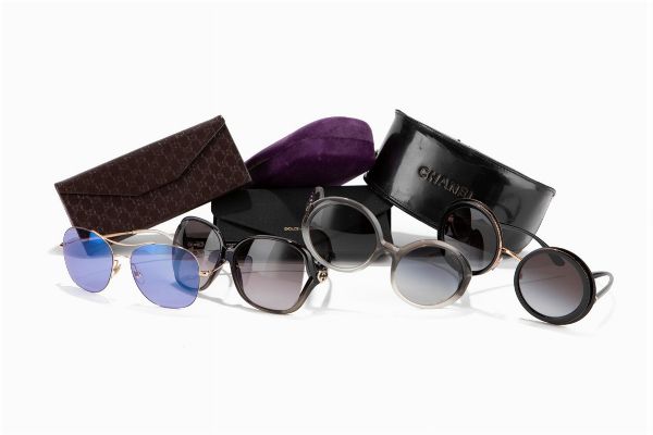 GUCCI : Lotto di quattro occhiali da sole  - Asta Luxury Fashion - Associazione Nazionale - Case d'Asta italiane