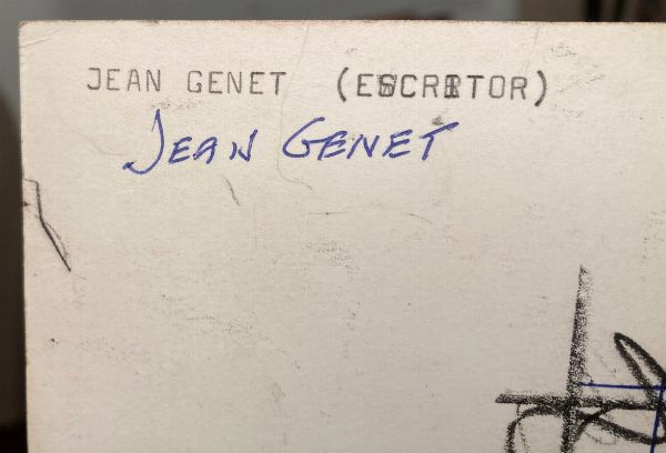 Jean Genet  - Asta Fotografia - Associazione Nazionale - Case d'Asta italiane