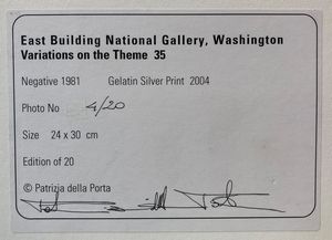 East Building National Gallery, Washington. Variations on the Theme n. 35 e n. 36  - Asta Fotografia - Associazione Nazionale - Case d'Asta italiane