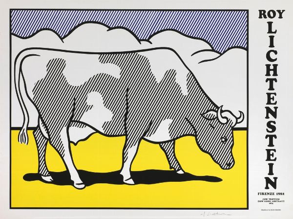 Cow Triptych (Cow Going Abstract) Poster  - Asta Arte Contemporanea - Associazione Nazionale - Case d'Asta italiane