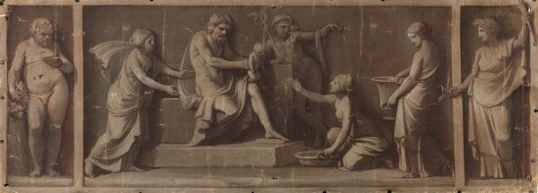 ARTISTA NEOCLASSICO : La nascita di Dioniso dalla gamba di Zeus.  - Asta ASTA 326 - ARTE ANTICA E DEL XIX SECOLO - Associazione Nazionale - Case d'Asta italiane