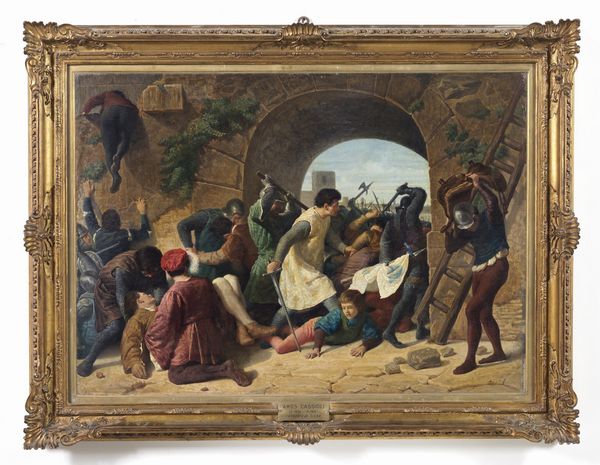CASSIOLI AMOS (1832 - 1891) : L'assedio di Siena.  - Asta ASTA 326 - ARTE ANTICA E DEL XIX SECOLO - Associazione Nazionale - Case d'Asta italiane