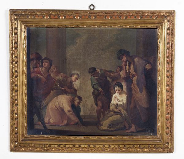 GANDOLFI UBALDO  (1728 - 1781) : Cristo e l'adultera.  - Asta ASTA 326 - ARTE ANTICA E DEL XIX SECOLO - Associazione Nazionale - Case d'Asta italiane