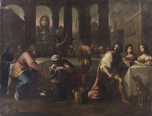 ARTISTA DEL XVI-XVII SECOLO - Le nozze di Cana.