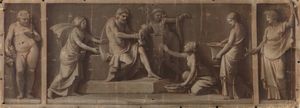 ARTISTA NEOCLASSICO - La nascita di Dioniso dalla gamba di Zeus.