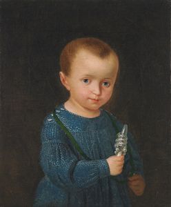 ARTISTA DEL XIX SECOLO - Ritratto di bambino.