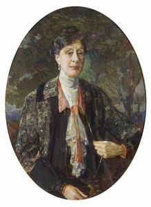 MILESI ALESSANDRO (1856 - 1945) - Ritratto di signora.