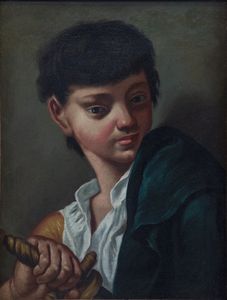 PIAZZETTA GIOVANNI BATTISTA (1682 - 1754) - Da. Ritratto di giovane con spada.