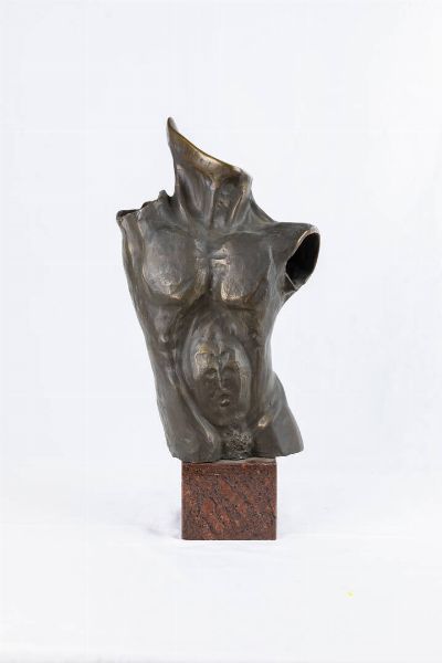 SCULTORE NON IDENTIFICATO : Busto virile  - Asta Asta 187 Dipinti e sculture del '900 e contemporanee - Associazione Nazionale - Case d'Asta italiane