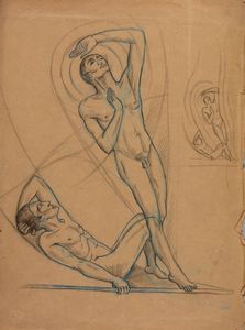 THAYAHT (Ernesto Michahelles) Firenze 1893 - 1959 Pietrasanta (LU) - Nudi maschili