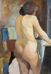 ALBINO GALVANO Torino 1907 - 1990 - Nudo di donna