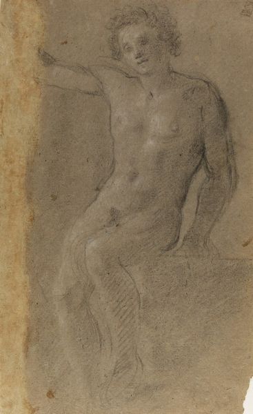 BRAVO CECCO (1607 - 1661) : Studio di nudo d'uomo.  - Asta ASTA 327 - DISEGNI DA UNA COLLEZIONE TORINESE E ALTRE COMMITTENZE - Associazione Nazionale - Case d'Asta italiane