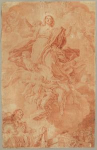 ARTISTA DEL XVIII SECOLO - Ascensione della Vergine.