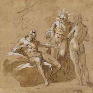 ARTISTA VENETO DEL XVIII SECOLO - Adamo ed Eva.