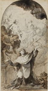 BALESTRA ANTONIO (1666 - 1740) - Attribuito a. San Luigi dei francesi.