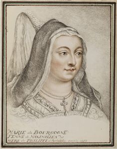 CLOUET FRANCOIS  (1522 - 1572) - Attribuito a. Maria di Borgogna.