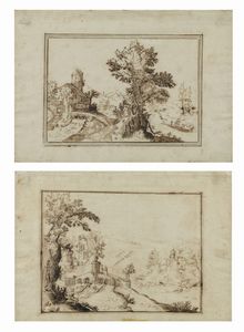 CANTAGALLINA REMIGIO (1582 - 1656) - Coppia di paesaggi.