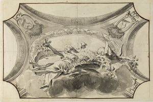 DORIGNY LOUIS (1654 - 1742) - Studio per lunetta.