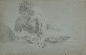 ARTISTA DEL XVIII SECOLO - Studio di nudo maschile.
