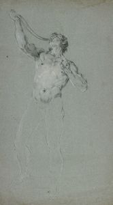 ARTISTA DEL XVIII SECOLO - Studio di nudo maschile.