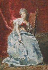 DIDIONI FRANCESCO (1859 - 1895) - Ritratto di donna.