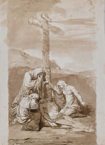 PAGHINI DOMENICO (1778 - 1850) - Compianto sul Cristo morto.