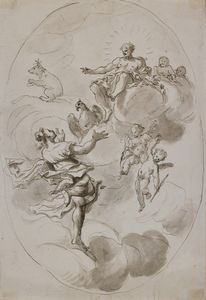 PAGHINI DOMENICO (1778 - 1850) - Il trionfo di Giove.