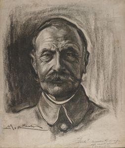ARTISTA DEL XX SECOLO - Ritratto del Generale Ferdinand Foch.