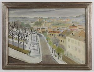 BOTELHO CARLOS (1899 - 1982) - Panoramica de Lisboa.