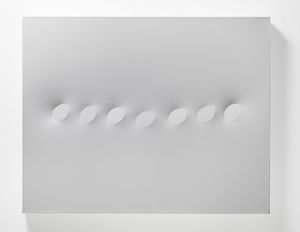 SIMETI TURI (n. 1929) - Sette ovali bianchi.