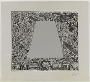 LEWITT SOL (1928 - 2007) : R848. A map of Florence without a trapezoid.  - Asta ASTA 329 - ARTE MODERNA E CONTEMPORANEA (Tradizionale) - Associazione Nazionale - Case d'Asta italiane