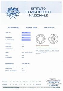 ANELLO A SOLITARIO CON DIAMANTE  - Asta GIOIELLI - Associazione Nazionale - Case d'Asta italiane
